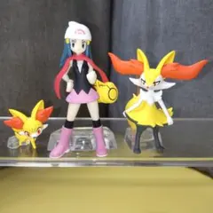 ポケモン スケールワールド ヒカリ & フォッコ & テールナー フィギュア3体