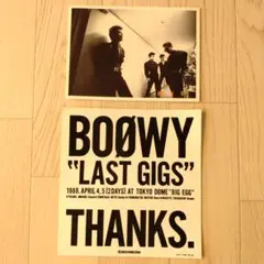 （ＬＰ）ＢＯＯＷＹ／ＧＩＧＳ　帯代わりのステッカーシール付／氷室京介／布袋寅泰 LP）BOOWY／GIGS 帯代わりのステッカーシール付