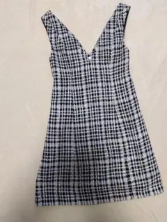 C.O.L.Z.A チェック柄 Vネック ワンピース M