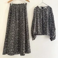 BABYLONE 花柄セットアップ ロングスカート ブラウス 38