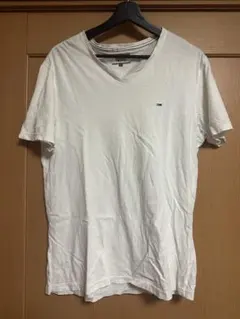 水曜日限定値下げ　HILFIGER DENIM VネックTシャツ ホワイト Lのサムネイル