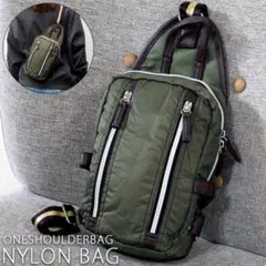 ショルダーバッグ メンズ レディース ボディバッグ 斜め掛け カーキ②