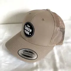 【廃盤品 希少】ゴルフメッシュキャップ ベージュ① THE GREEN PARK