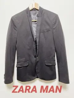 【希少】ZARA MAN☆テーラードジャケット メンズS 細身 ブラック