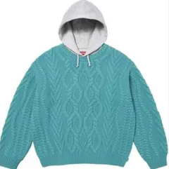 Supreme Cable Hooded Sweater