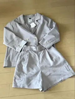 卒服　メゾピアノ　オーバーサイズジャケット&ショートパンツセットアップ