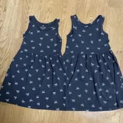 H&M ノースリーブワンピース姉妹用に 110/116 122/128