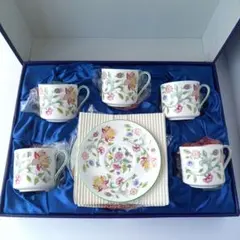 【希少】ミントン ハドンホール カップア&ソーサー 5客　イギリス製