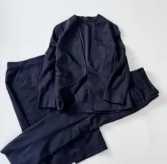 UNITED ARROWS 3点セット　スーツセットアップ　ノーカラー　リネン