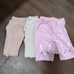 ベビー用レギンス3点セット（ウサギプリント）