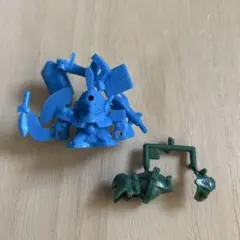 【未切・美品】ガンダム ガシャポン 戦士 レオパルド ガン消し