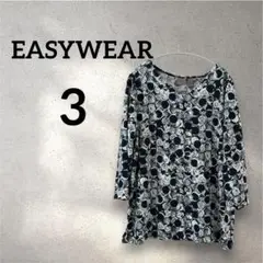 EASYWEAR 【3】ドット柄 五分袖 トップス