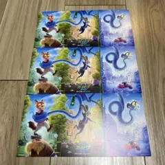 ズートピア２ 入場特典 パノラマボード　3枚