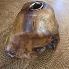 屋久杉花瓶 銅筒付き有機的な形状 屋久杉花瓶 銅筒付き有機的な形状 - メルカリ