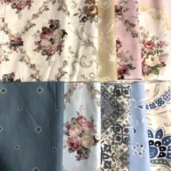 【新品未使用】カナダ購入　パッチワーク 生地10枚まとめ売り 56cm×46cm