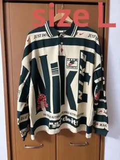 Nike × cpfm ポロシャツ L Nike x Cactus Plant Flea Market Longsleeve Polo Natural