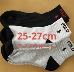 新品 ポロラルフローレン メンズ ソックス 靴下 3足セット 25-27cmのサムネイル