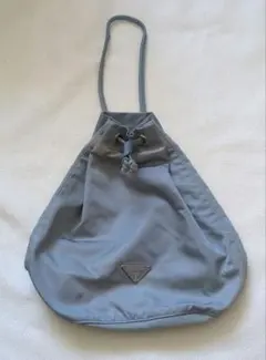 PRADA プラダ ナイロン 巾着ポーチ ミニバッグ ベージュ グレージュ