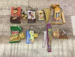 お菓子 ミニチュアチャーム まとめ売り ガチャガチャ 8点セット