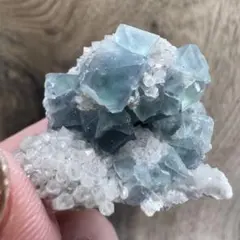 【共生美】中国湖南省産ブルーフローライト＆スモーキークォーツ【極上結晶】182g 共生美】中国湖南省産ブルーフローライト＆スモーキークォーツ【極上
