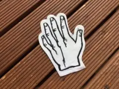 【70's 左手 ワッペン】ビンテージ