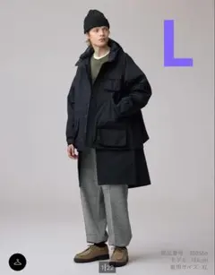 【完売品】GU×エンジニアードガーメンツ　パデッドシェルパーカー L ネイビー