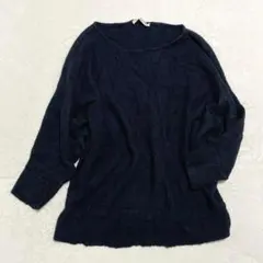 アメリカンホリック◇ドルマンスリーブニット 薄手 セーター 大人カジュアル F