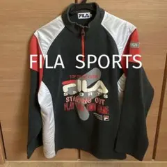 フィラ　FILA ハーフジップ　トレーナー　背面ビッグポケット付きビンテージのサムネイル
