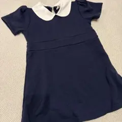H&M ネイビー襟付きワンピース 92cm