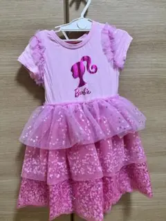 Barbie ピンク 半袖ワンピース　　ドレス