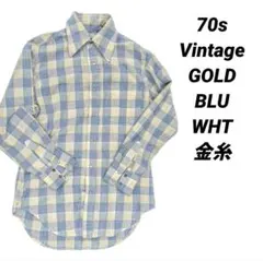 デッドストック 60s.70s BRENT オープンカラーチェックシャツ - メルカリ