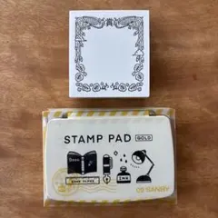 表彰状スタンプとスタンプ台(ゴールド)