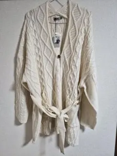 niko and…　ニコアンド　ケーブルニットカーディガン