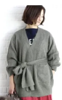 SACRA モヘアニットカーディガン　ネイビー