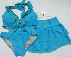 新品 9M 婦人水着 ワイヤービキニ ブルー ３点セット