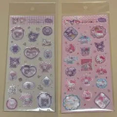 【正規品】すりガラス風シール　サンリオ　2枚セット