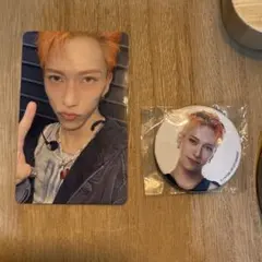 INI 池崎理人 W会員&特典トレカ　ミニ缶バッチ&ミニうちわ