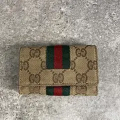 Vintage Gucci GG Sherry Line Key Case