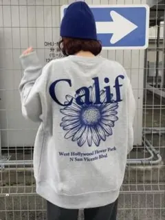 RODEO CROWNS✩RCWB☆BIG FLOWERスウェットトップス