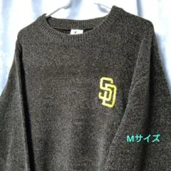 MLB パドレス 光沢 モールニット セーター Mサイズ