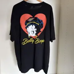 新品】ベティー・ブープ 公式ライセンス Tシャツ 2XL 黒 ハート キャラ 