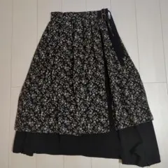 CLANE 花柄ラップスカート　サイズ2