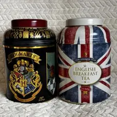 イングリッシュティー　ハリーポッター　ユニオンジャック　空缶　2個セット