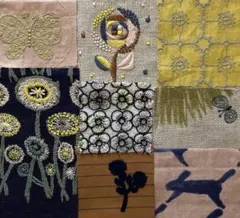 月*陽様 ミナペルホネン/runrunrunランランランダークネイビー/がま口長 月*陽様 ミナペルホネン/runrunrunランランランダークネイビー