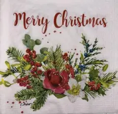 ꕤ︎︎·͜· ︎︎ Xmas花2⑰・ 4枚セットペーパーナプキン