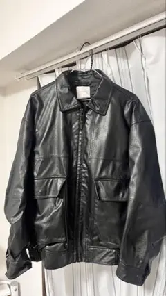 美品　FREAK'S STORE ブラックレザージャケット M