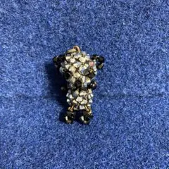 ビーズ製クマの形の装飾品 約5cm