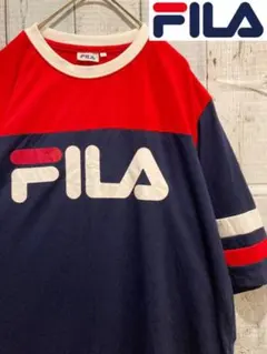 FILA  ロゴTシャツ トリコロール  半袖 ユニセックス