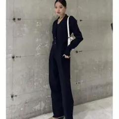 ジャンプスーツ ニット