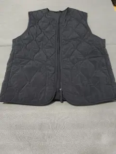 ダークグレー キルティングベストL　GU